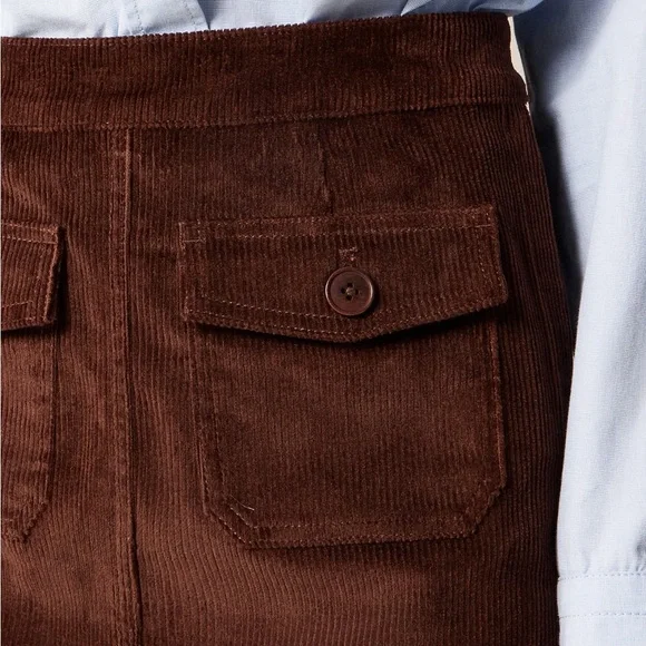 J crew French press Patch-pocket mini skirt in corduroy - Picture 3 of 6